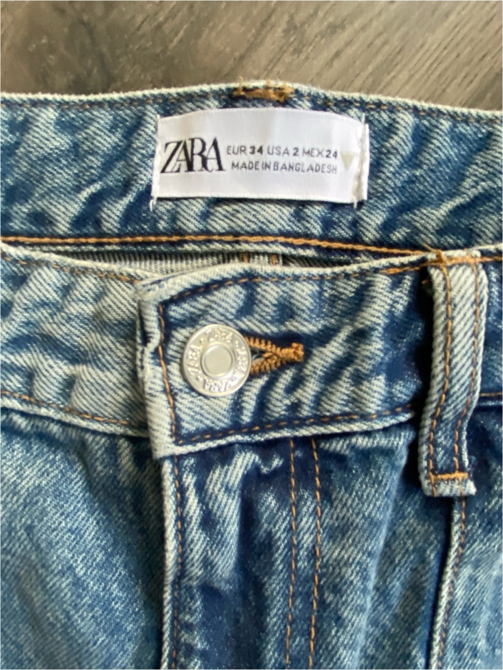 ZARA Wide Leg Cargo Relaxed Jeans - Picture 8 of 9
